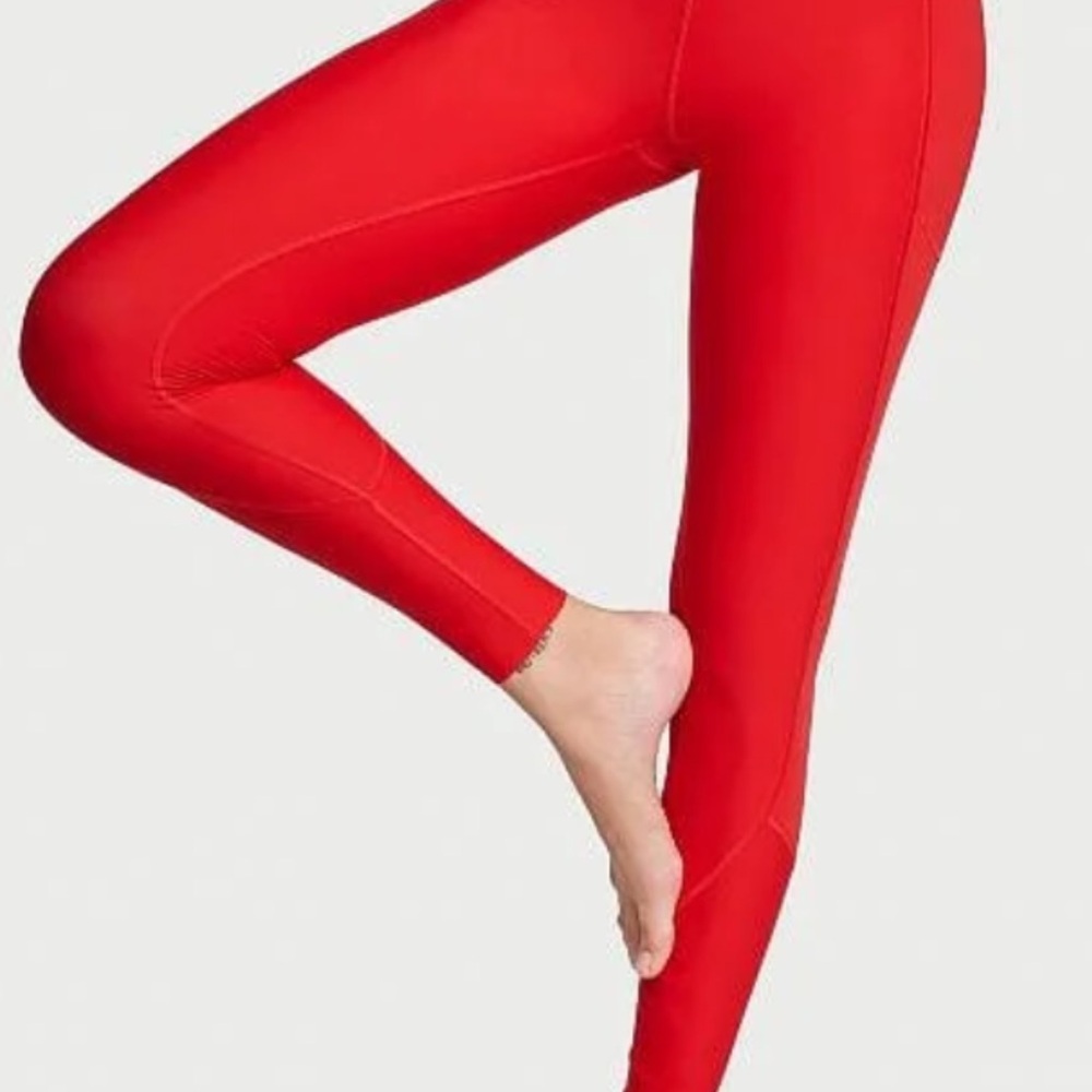 Victoria's Secret Total Knockout Bold Red Leggings